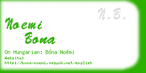 noemi bona business card